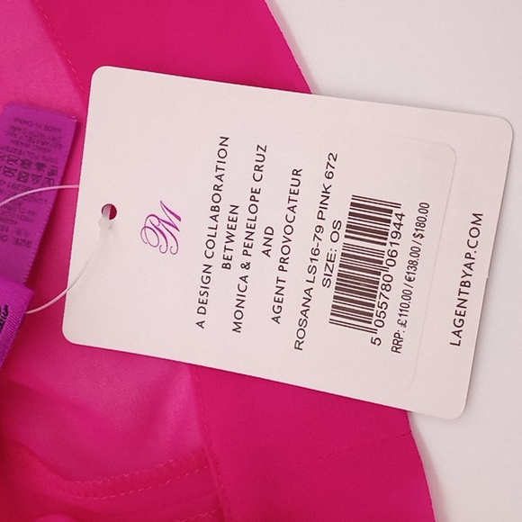 L'Agent by Agent Provocateur Rosana Swim Cover-up Pink One Size - Picture 11 of 12